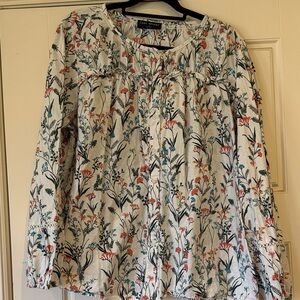 Lane Bryant Multicolor Floral Blouse